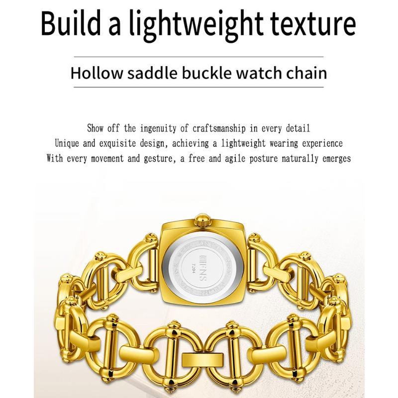 Fashion Rectangle Women Watches Ladies Stainless Steel Strap Waterproof Quartz Wristwatches Reloj Mujer