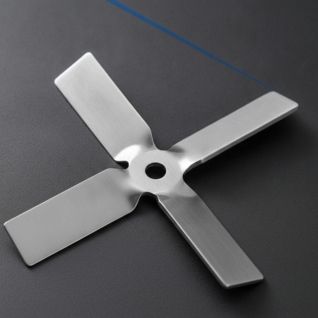 Scientific Dispersing Impeller 304 Stainless Steel Four with Center Hole CrossShaped Mixing