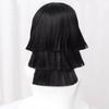 High Quality Iguro Obanai Cosplay Wig Short Black Styled Heat Resistant Hair Anime Wigs