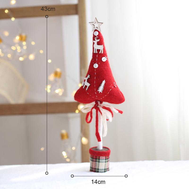 Christmas Wool Felt Tree Ornament For Holiday Decor And Scene Setting