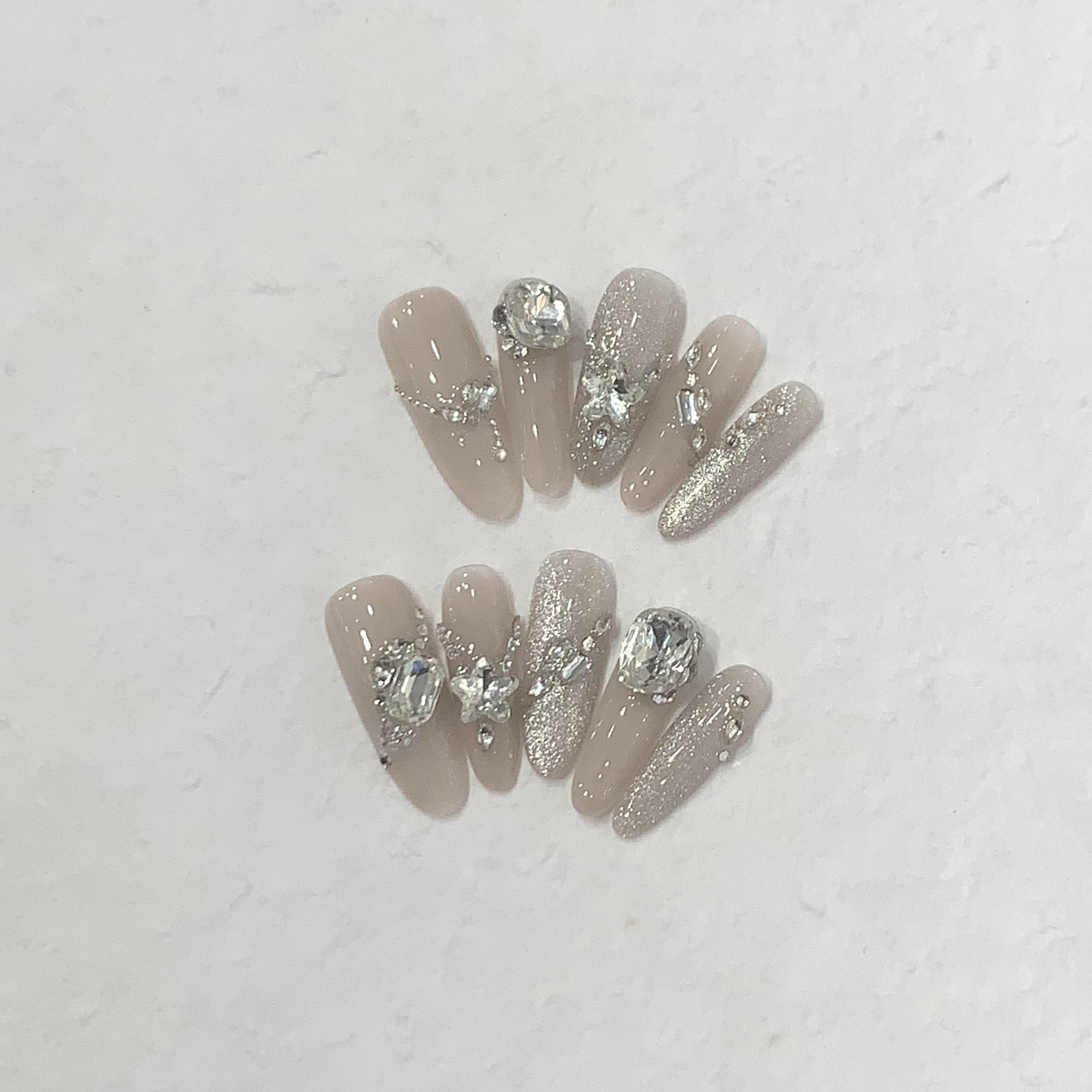 

Блестящий и Кристальный Кошачий Глаз Косой Цветок Алмазный Цветок Море Наклейка для Ногтей L