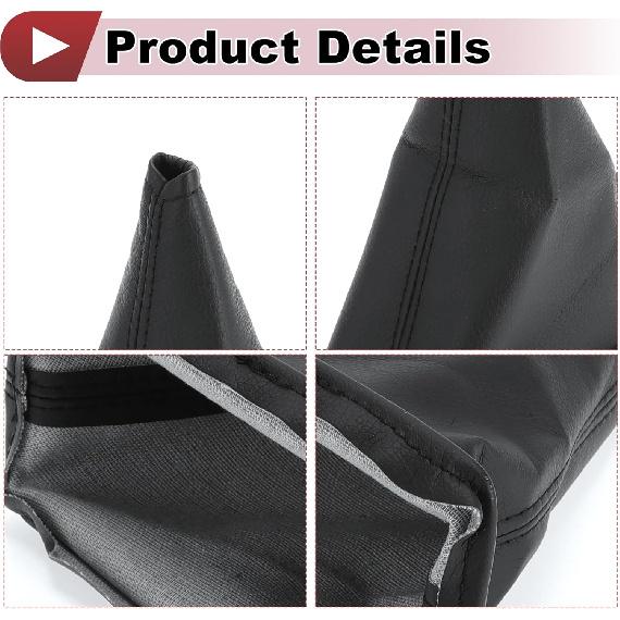 1 Stück Schaltmanschette für Toyota Corolla 2001-2013 Schaltknaufabdeckung Manschette Schalthebelabdeckung Nr. 5880812180B0 Schwarzes Kunstleder