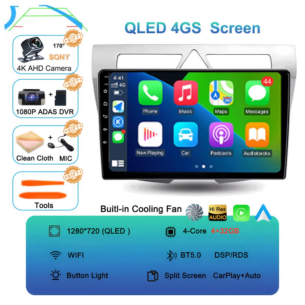 Car Radio Android 14 For Kia Morning Picanto 2007 2008 2009 2010 Navigation Multimedia Player Stereo GPS WiFi+4G Carplay+Auto BT