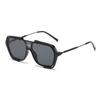 3PCS European and American Irregular One piece Sunglasses Bounce Street S - Big Face Shows Lepin Face