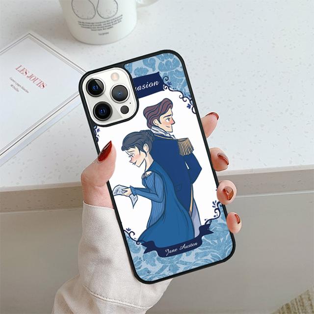 Cover Book Jane Austen Phone Case For iPhone 17 Air 14 15 16 16e 13 12 Max Cover For Apple 11 Pro Max Plus Coque