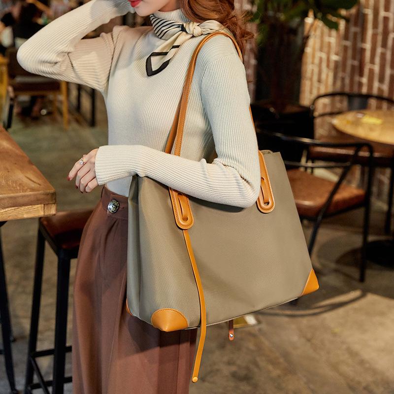 Premium bag 2025 new versatile Oxford cloth fashion portable women's bag waterproof, lightweight and large-capacity tote bag