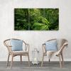 Three Piece Picture Canvas Print Green Forest Leaves