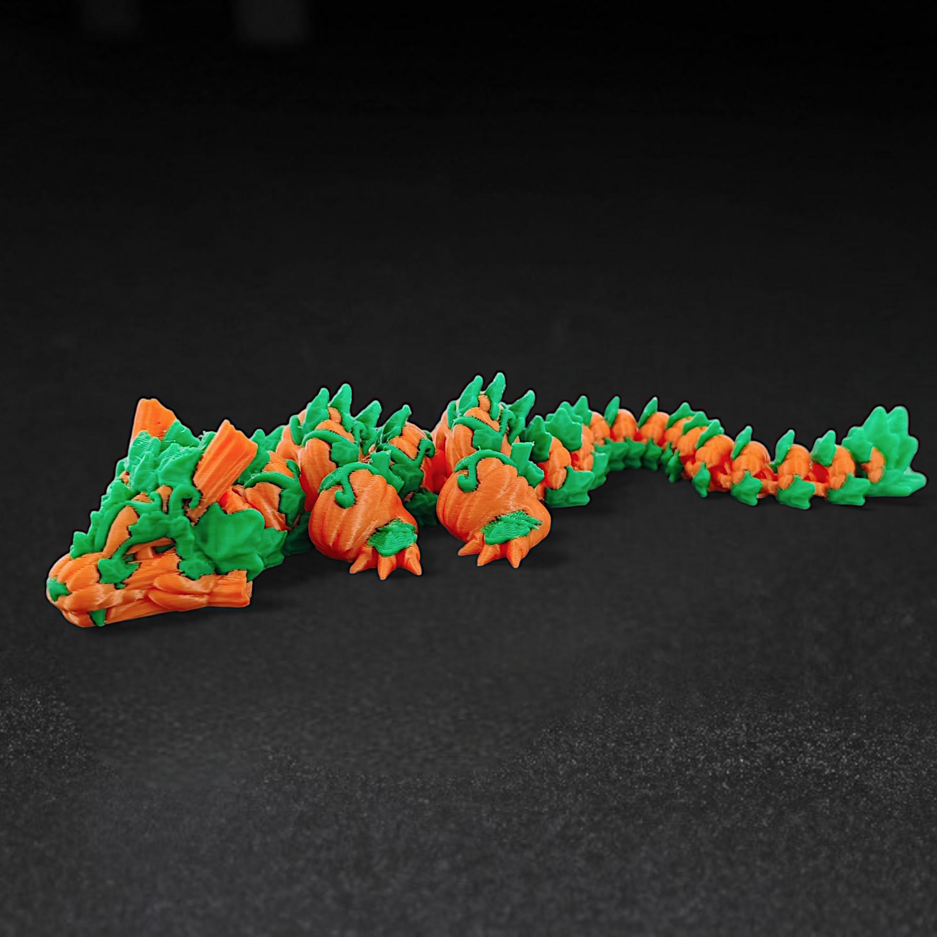 

3D-печатная шарнирная игрушка-дракон в виде тыквенного яйца – Хэллоуин и Пасхальное украшение для дома