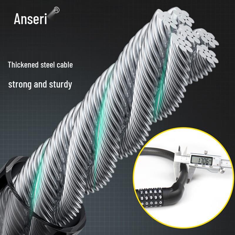 Ansai Rui 5-Digit Password Anti-Theft Bike Chain Lock
