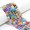 Thousand Flower Lampwork Beads Colored Square Spacer Loose Beads Glass Beads For Jewelry Making DIY Crafts Bracelet Findings