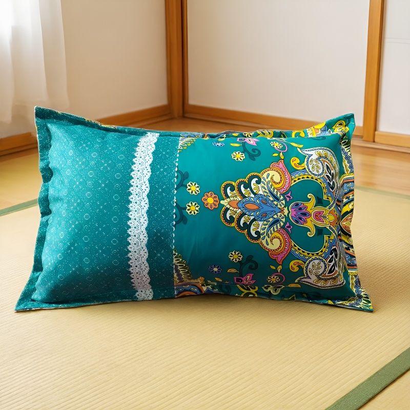 Skin-Friendly Breathable Brushed Pillowcase, Thickened 48x78 cm Cover for Adult Pillow Core