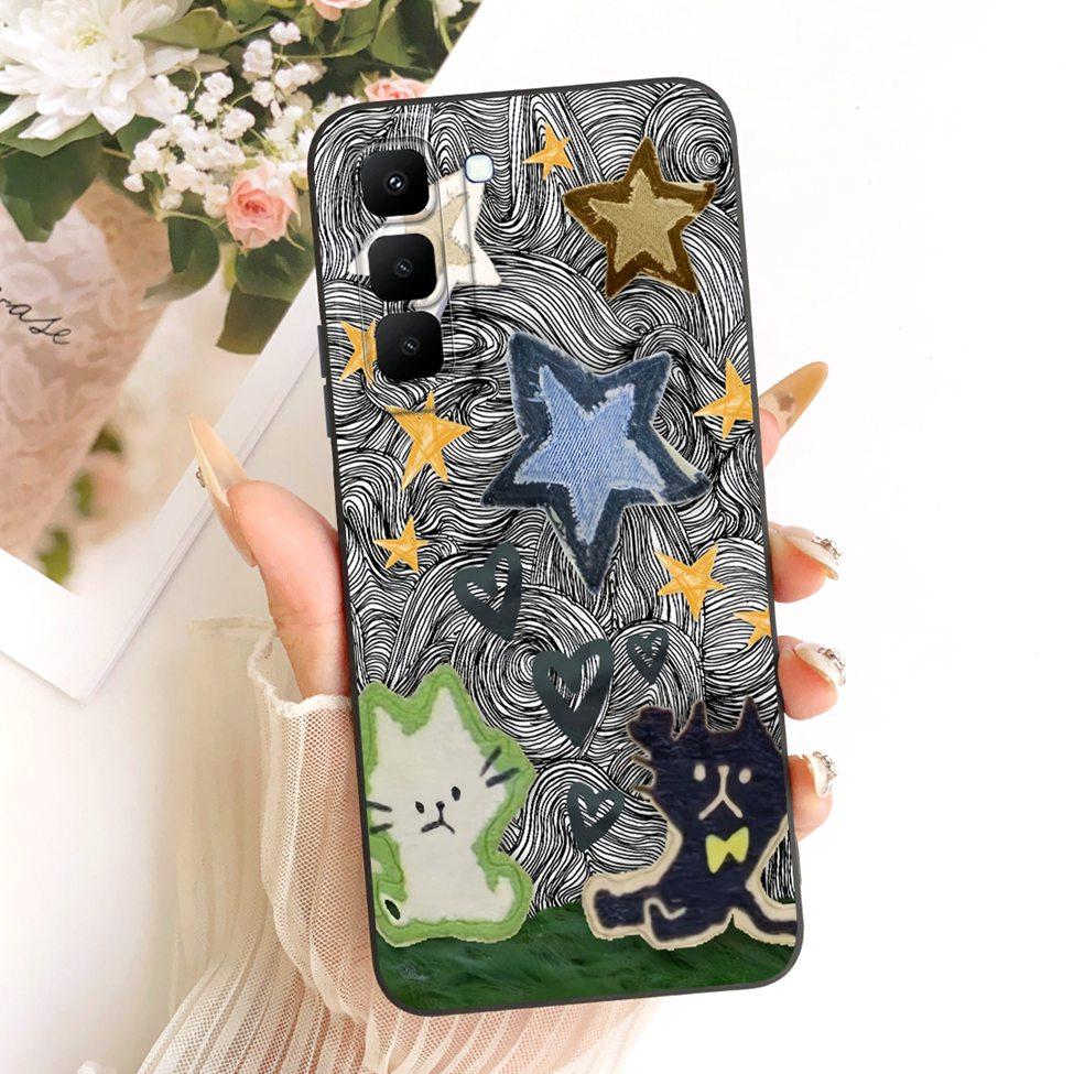 

For Infinix Hot70 5G X6895 Phone Case For Infinix Hot 70 5G Cover Luxury Fashion Cute Cartoon Funny Painted Silicone Casing Hot 70 5G X6895