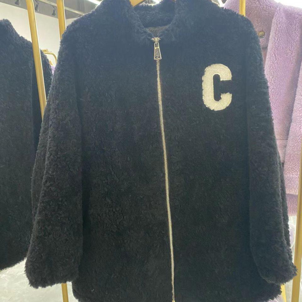 Autumn and winter home double-sided coral fleece jacket women's fleece thickened short plush cardigan sweater