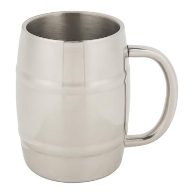 Taza de Café 450ml Acero Inoxidable Doble Capa con Asa Fácil Mantenimiento Taza de Té para Cerveza
