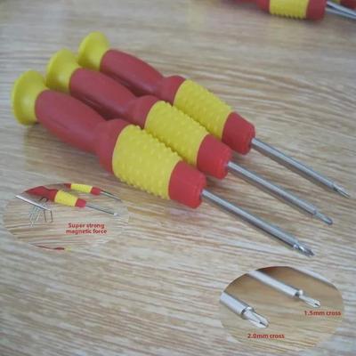 Schraubendreher-Set zur Reparatur von iPhone- und Tablet-Geräten mit einfarbigen Griffen (1.5 Kreuz & Kürbis)