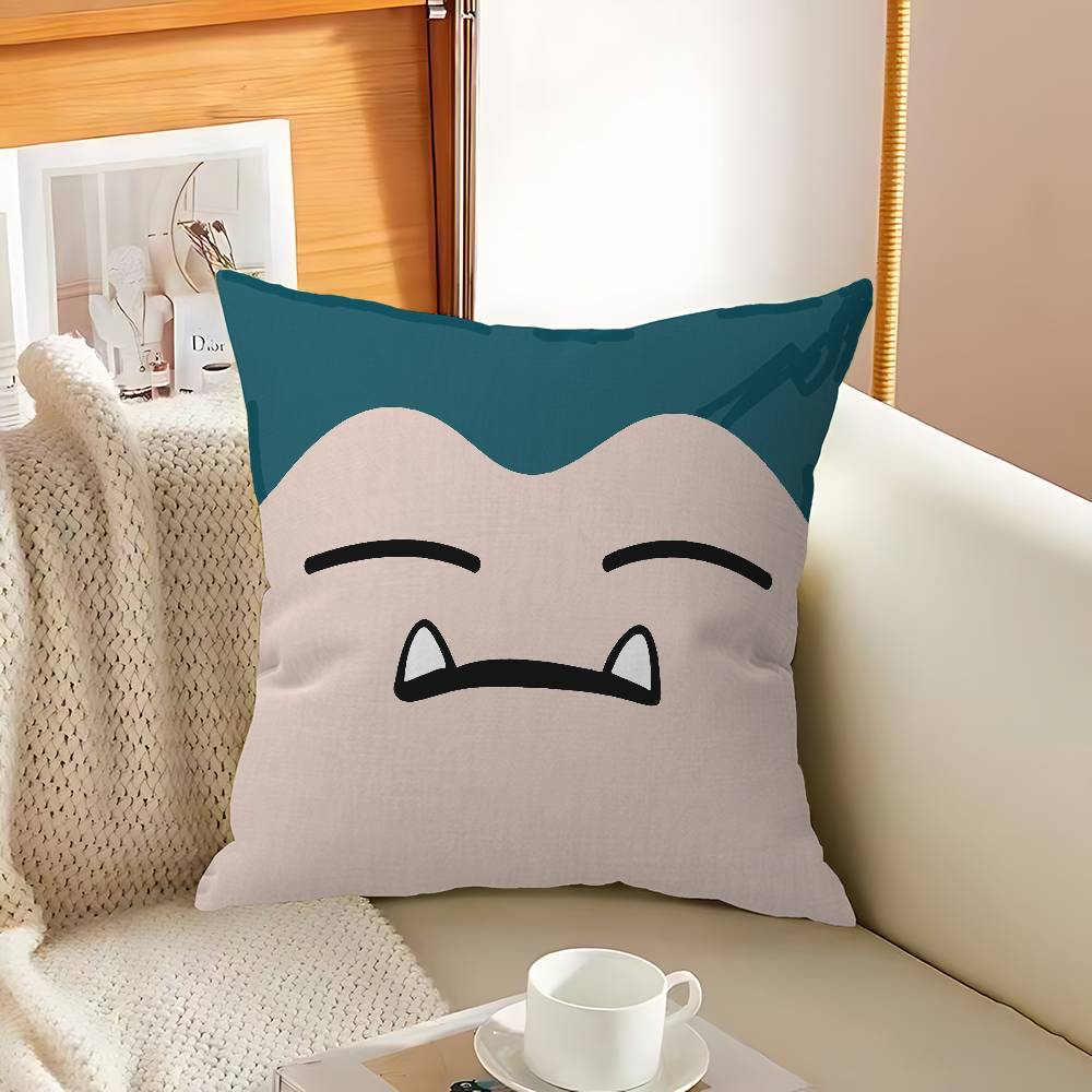 Japan Anime P-Pokemons Cushion Cover Pillowcase Upholstery Sofa Throw Pillow Home Decor Pillowcas