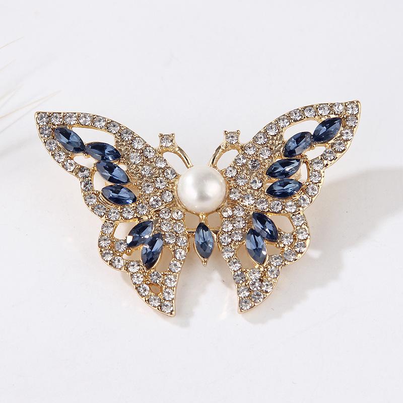 Original Flamingo Butterfly Bee Natural Freshwater Pearl Brooch Accessory Transparent Gift Box