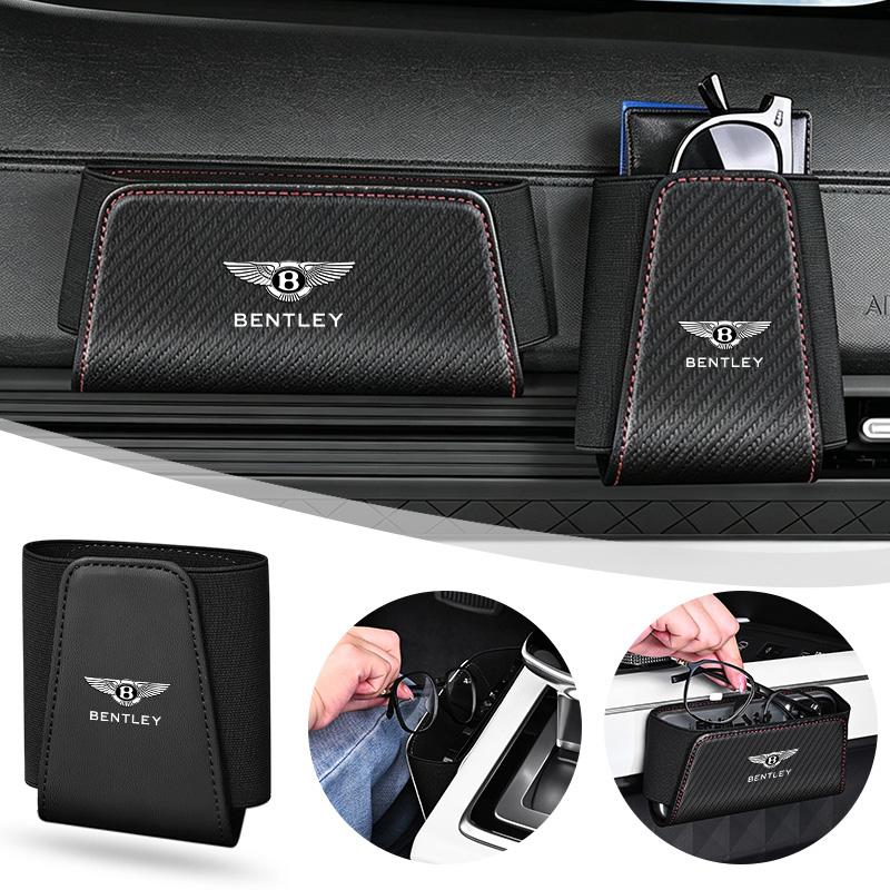 Car Multi-functional Storage Box Card Phone Key Organizer Bag For Bentley Continental GT MULLINER Bentayga Flying Hurtling Spur HL0