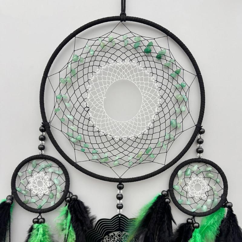 Handmade Dream Catcher Pendants 3D Wind Chimes Wall Hangings Ornament Home Decoration Wind Chimes Dream Catcher