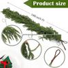 Artificial PE Norfolk Pine Garland with Soft Rubber Pine Needles - Christmas Decoration Wreath Simulation