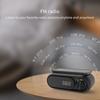 Portable Bluetooth-compatible Loudspeaker with Clock LED Time Display 15W Wireless Charging Multifunctional Digital Clock