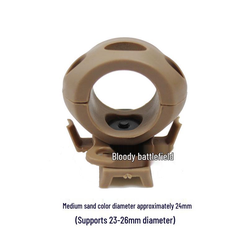 Helmet-Compatible Flashlight Mount for Cycling Accessories