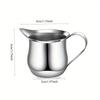 With Pouring Spout Milk Frothing Pitcher Silver Espresso Pitcher Cup New Coffeeware