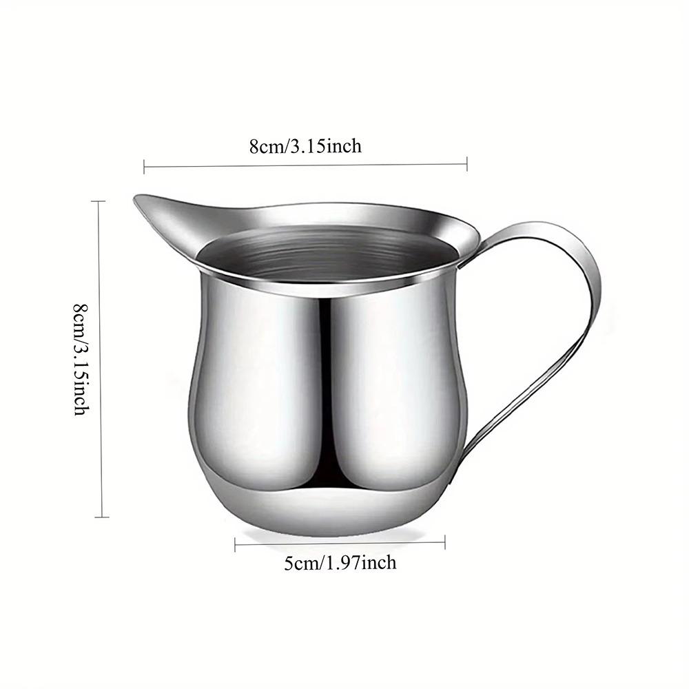 With Pouring Spout Milk Frothing Pitcher Silver Espresso Pitcher Cup New Coffeeware