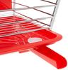 Pearl Metal Dish Drainer Basket, Red, Simple Storage, HB-301