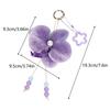 Simulation Flower Orchid Lily Keychain Backpack Decoration Colorful Flower Bag Pendant Butterfly Orchid Keychain