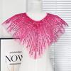 Embroidery Lace Frontal Rhinestone Applique Women's Clothing Apparel  Wedding Party Performance