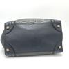 CELINE Luggage medium Bag Hand Bag Tote Bag Leather Black/gray