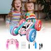 Amazing Colorful Remote Control Stunt Car With Light Up Wheels For Kids Fun
