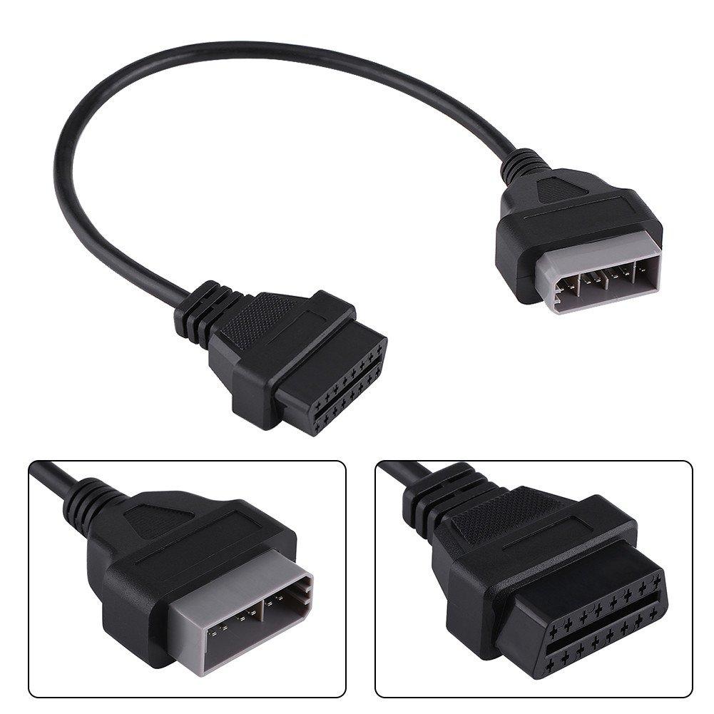 OBD2 Adapterkabel Diagnosekabel Stecker Konvertierungsstecker 14 Pin auf 16 Pin Kunststoff