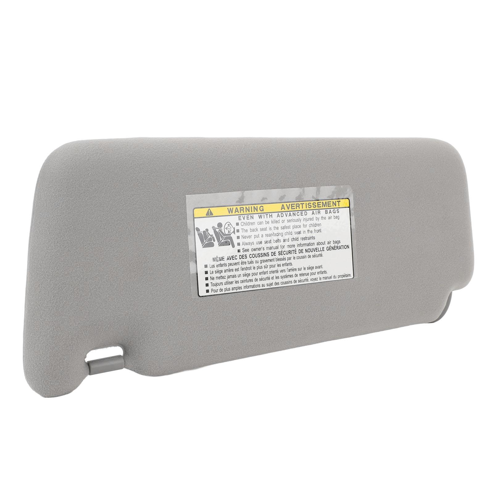 Right Side Sun Visor Improve Visual Comfort Gray Rotatable 74310 06750 B0 for Camry 2007 to 2011