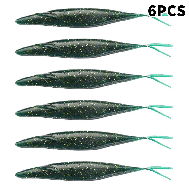 12.7cm 9.6g Forked Tail Swimbait for Effective Fishing in Lakes and Streams