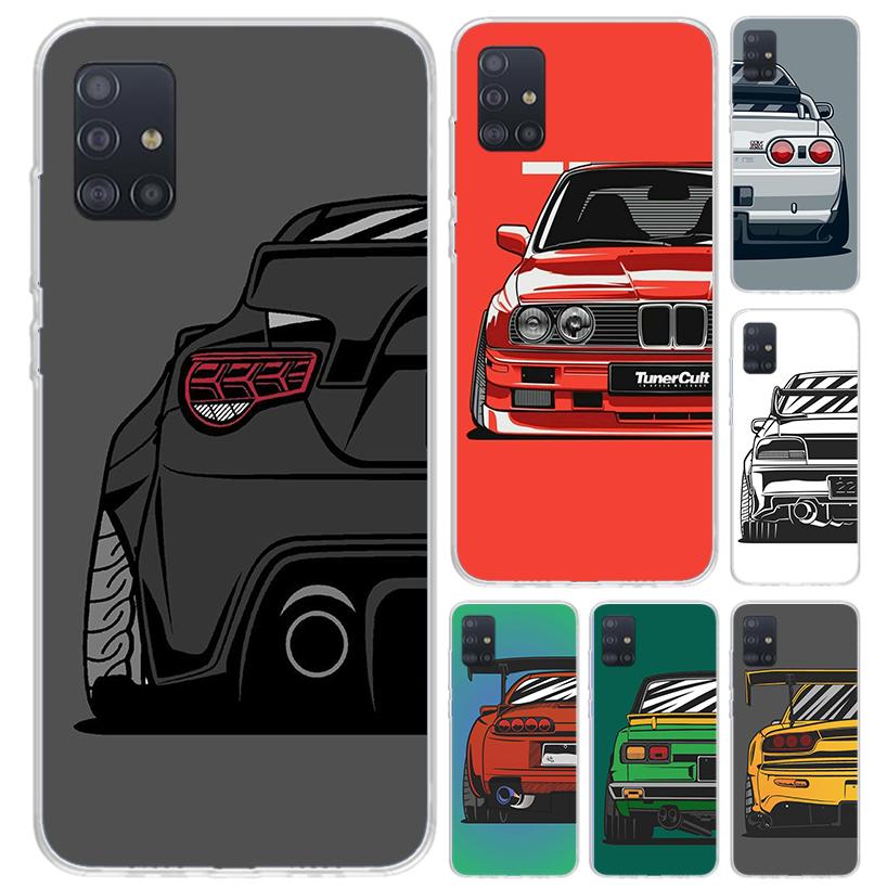Japan JDM Sports Cars Comic Phone Case for Samsung Galaxy A52 A32 A22 A12 A02S A50S A30S A10S Note 20 Ultra 10 Plus S10 A31 A20