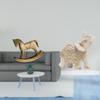 Rustic Rocking Horse And Elephant Animal Sculpture Figurine Ornament for Home Decor Countertop