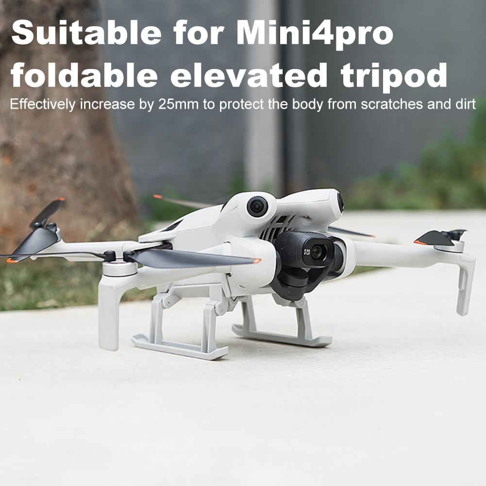 Foldable Landing Gear For DJI Mini 4 Pro Expanded Bracket Prevent Protection Increased Height 20 MM Leg Drone Accessories
