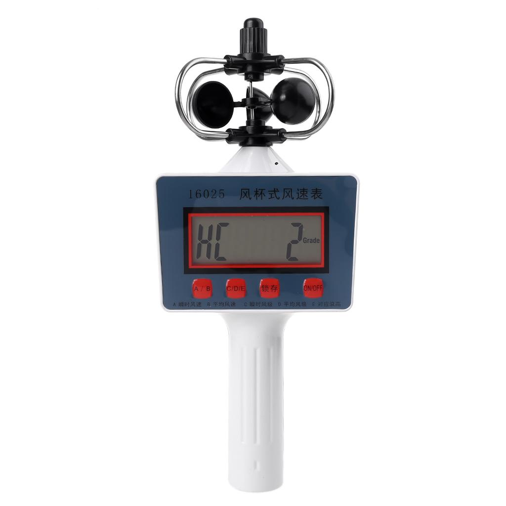 Portable High Sensitivity Anemometer LCD Display for Measuring Wind Instantaneous Wind Speed Average Wind Speed Durable