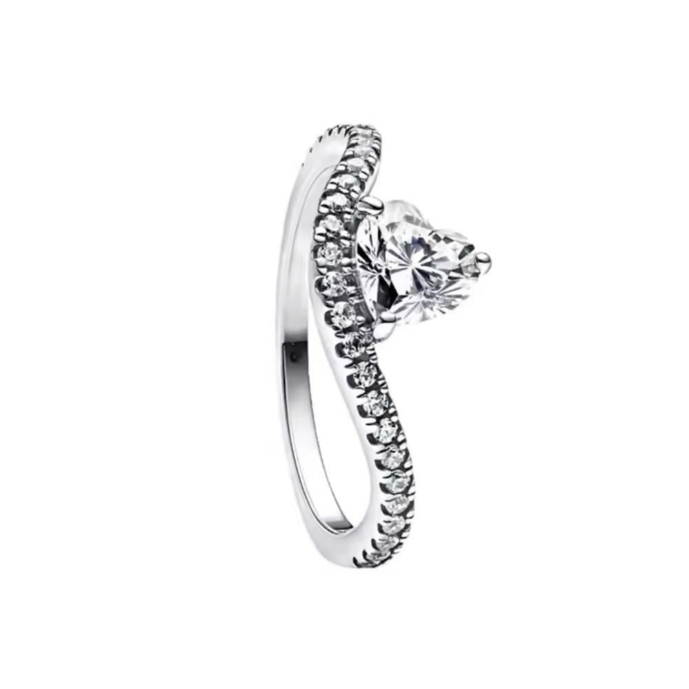High Quality New Luxury 925 Silver Love Arrow Star Friend Wedding Ring Set Suitable For Women Tiki jewelry Party Gifts