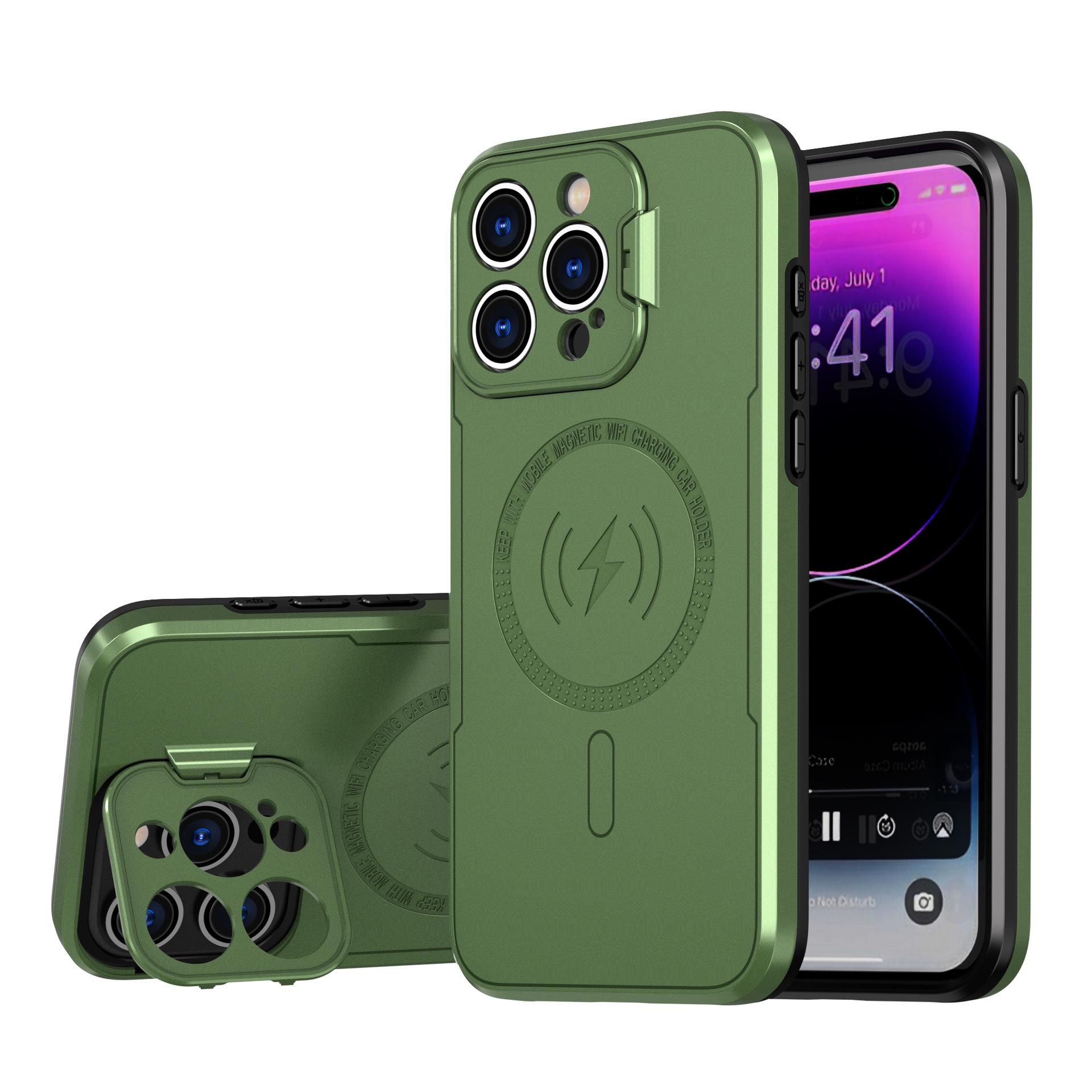 

Superior Hidden Armor for IPhone 15 Pro Case with Wireless Charging & Magnetic Suction for Apple 14 Pro Max Lens Mount For iPhone XS MAX