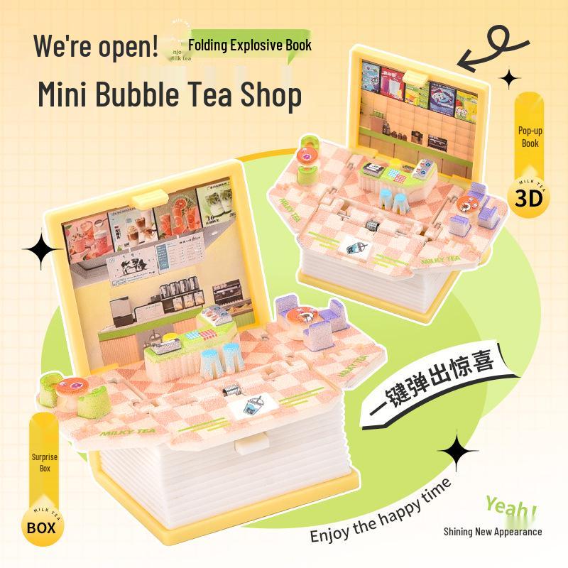 3D Dinosaur & Space Astronaut Pop-Up Keychain Book: Educational, Creative Decompression Toy