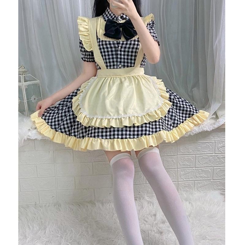 Maid Outfit Lolita Soft Girl Dress Loli Maid Uniform Cosplay Anime Dress Cosplay