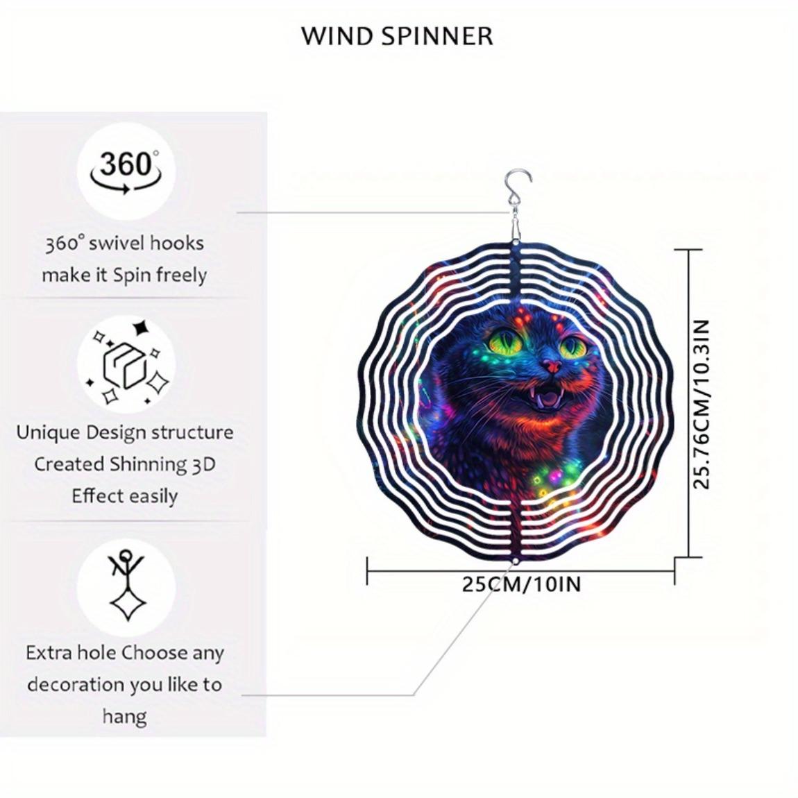 

Колокольчик ветра «Синий кот» на солнечной батарее – Металлическое подвесное украшение с дизайном таинственной улыбки для сада, балкона, окна и уличного декора 01A