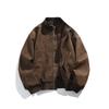 Men's Retro Versatile Stand Collar PU Leather Jacket - Casual and Wear-resistant for Spring and Autumn