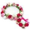 Flower Wedding Wrist Hair Wedding Dress Flower Fhkanset01 Crown, Crown, Red, 2-Piece Set, Accessory, Crown,