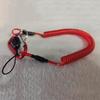 Cord Retractable Carabiner Safety Rope Spiral Coiled Lanyard Spring Elastic Rope Fishing Lanyards