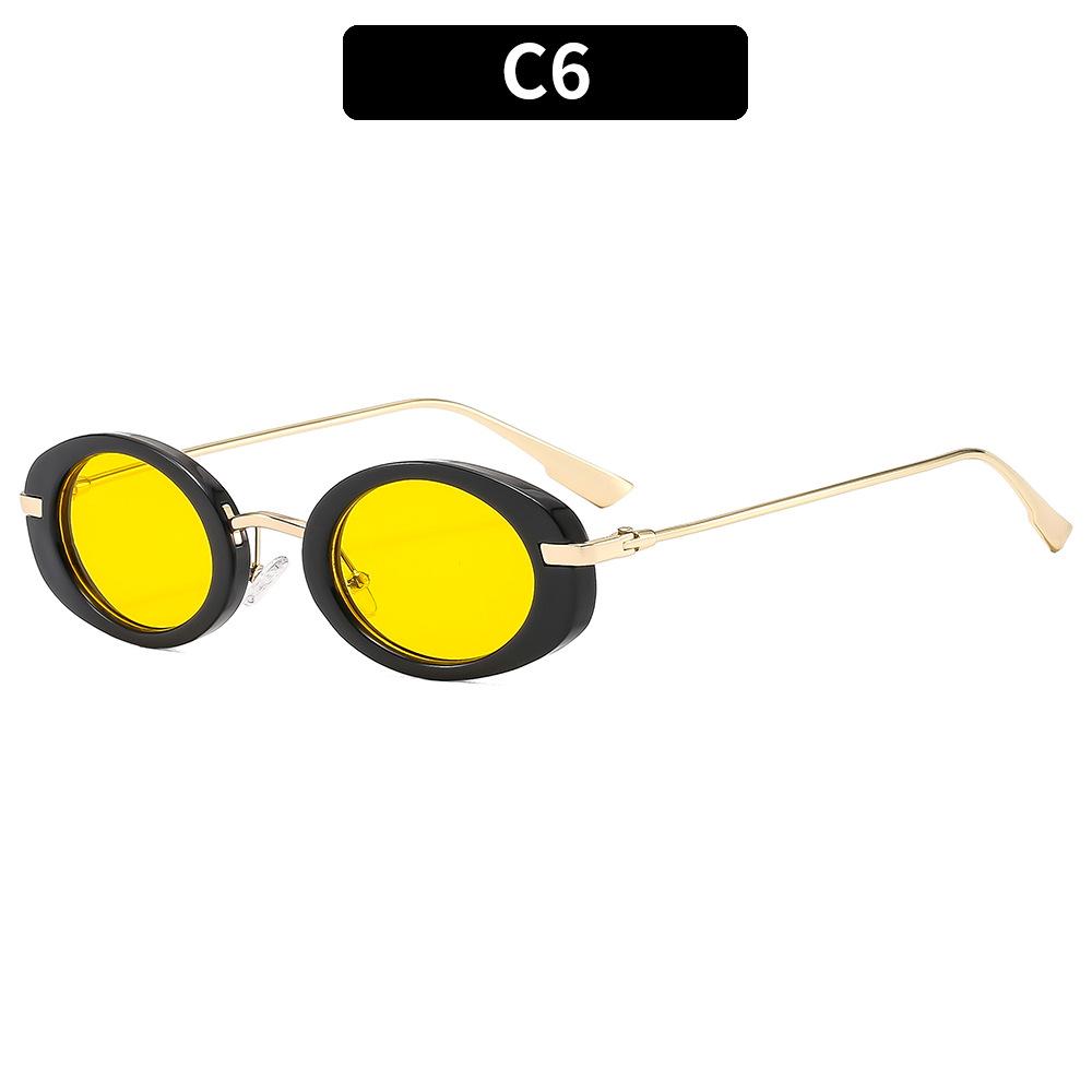 Rimless Sunglasses Women Luxury Brand Metal Frame Black Small Oval Sun Glasses Unsiex Elegant Shades UV400