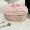 New Cartoon Ladies Travel Cosmetic Bag Retro Floral Makeup Case Cute Girls Storage Bag